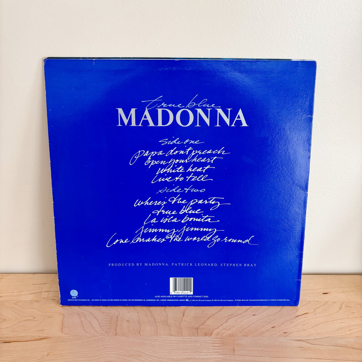 Madonna - True Blue LP (1986)