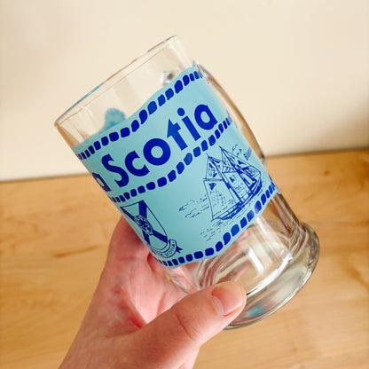 Beer Stein - Nova Scotia Blue and Navy Provincial Glassware