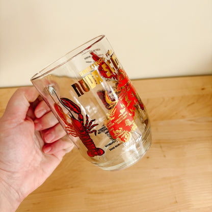 Beer Stein - Nova Scotia Red and Gold Provincial Glassware