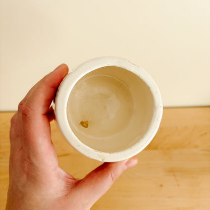 Small Ceramic Mushroom "Coffee" Canister (no lid)