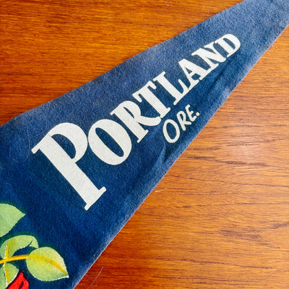 Portland Oregon Blue Felt Pennant