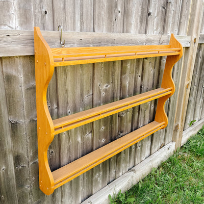 Wall-Mounted Plate Display Rack/Book Rack