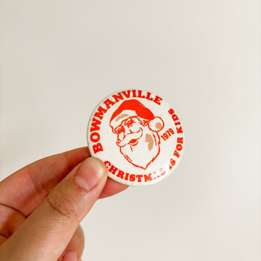 Pinback Button - Bowmanville Christmas Parade 1979