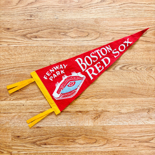 Boston Red Sox 1960s Red Baseball Felt Pennant