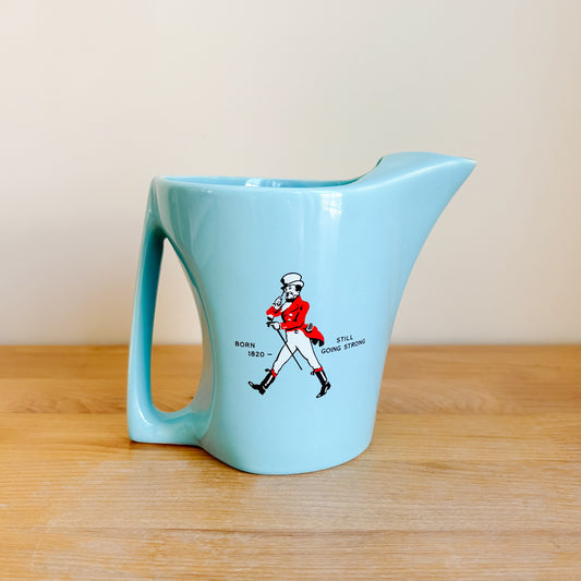 Johnnie Walker Duck Egg Blue Whisky Ceramic Pitcher