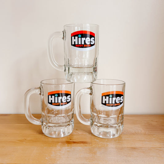 Hires Root Beer Promotional Glass Stein Mug