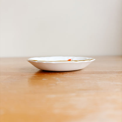 Saskatchewan Canada Prairie Lily Gold-Trimmed Ring Dish