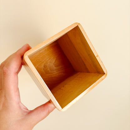 Wooden Coffee and Sugar Storage Boxes - Made in Japan