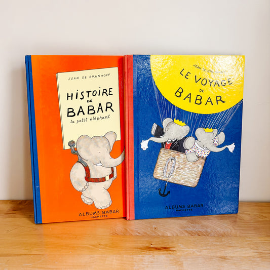 Jean de Brunhoff - Histoire de Babar & Le Voyage de Babar (French Books)