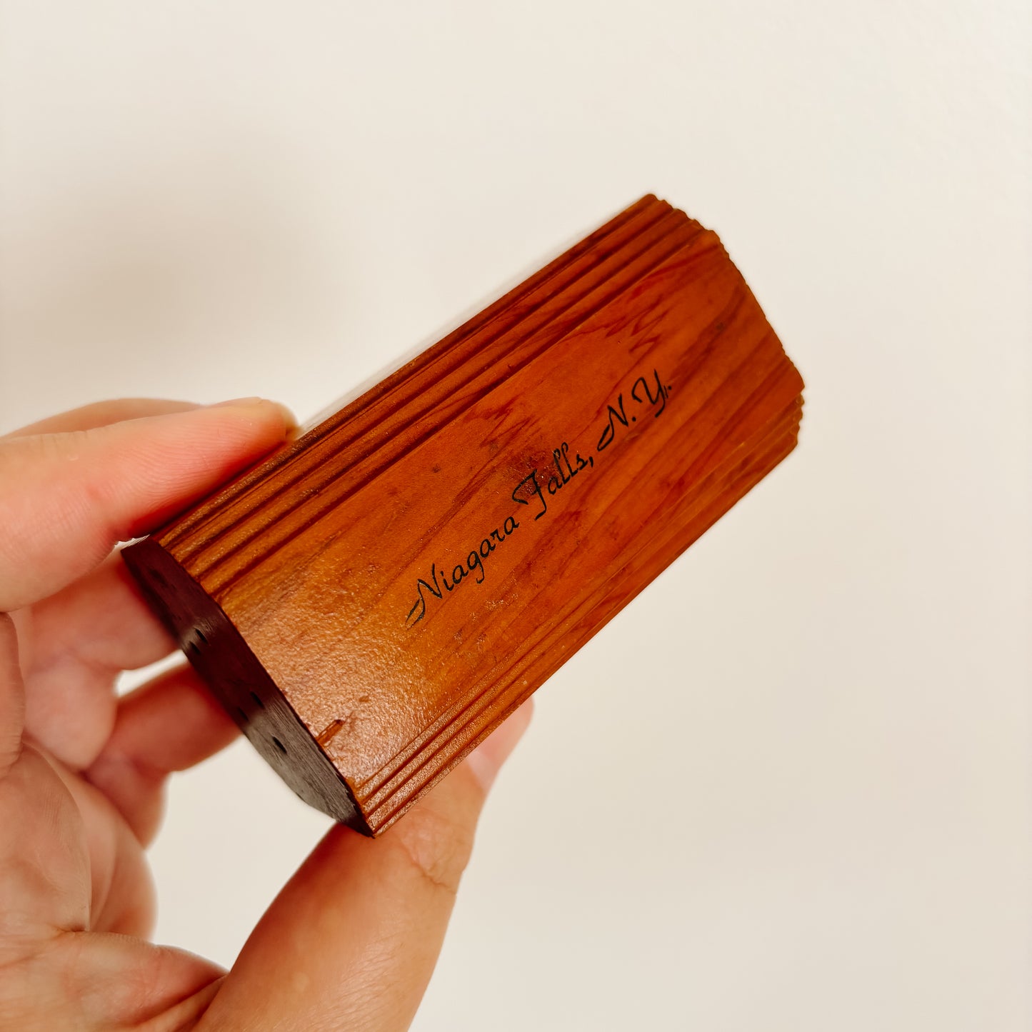 Salt & Pepper Shakers - Wooden Niagara Falls Souvenir Set