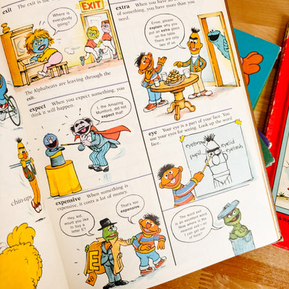 Big Bird's Sesame Street Dictionary Books 1981 (Complete Set Vols. 1-8)