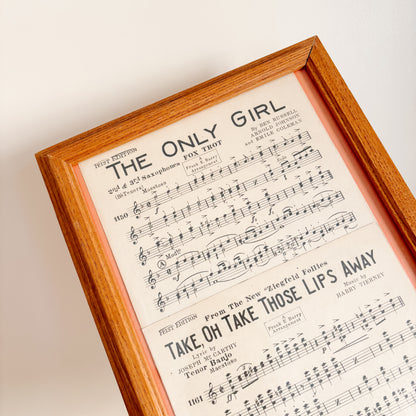 Framed Art - Vintage Ziegfeld Follies Sheet Music