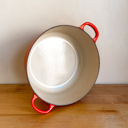 Le Creuset 5.5 Quart Cerise Red Round Dutch Oven