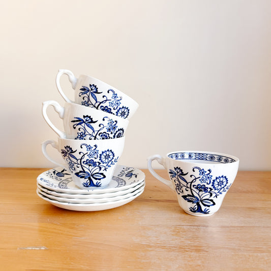 J. & G. Meakin Blue Nordic Teacup Set