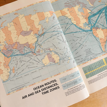 Life Rand McNally Pictorial Atlas - Hardcover, 1961