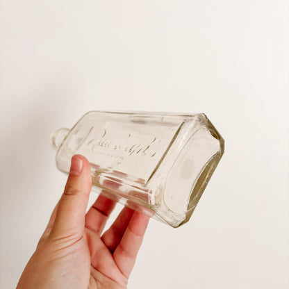 Apothecary Bottle - Rawleigh's Clear Glass