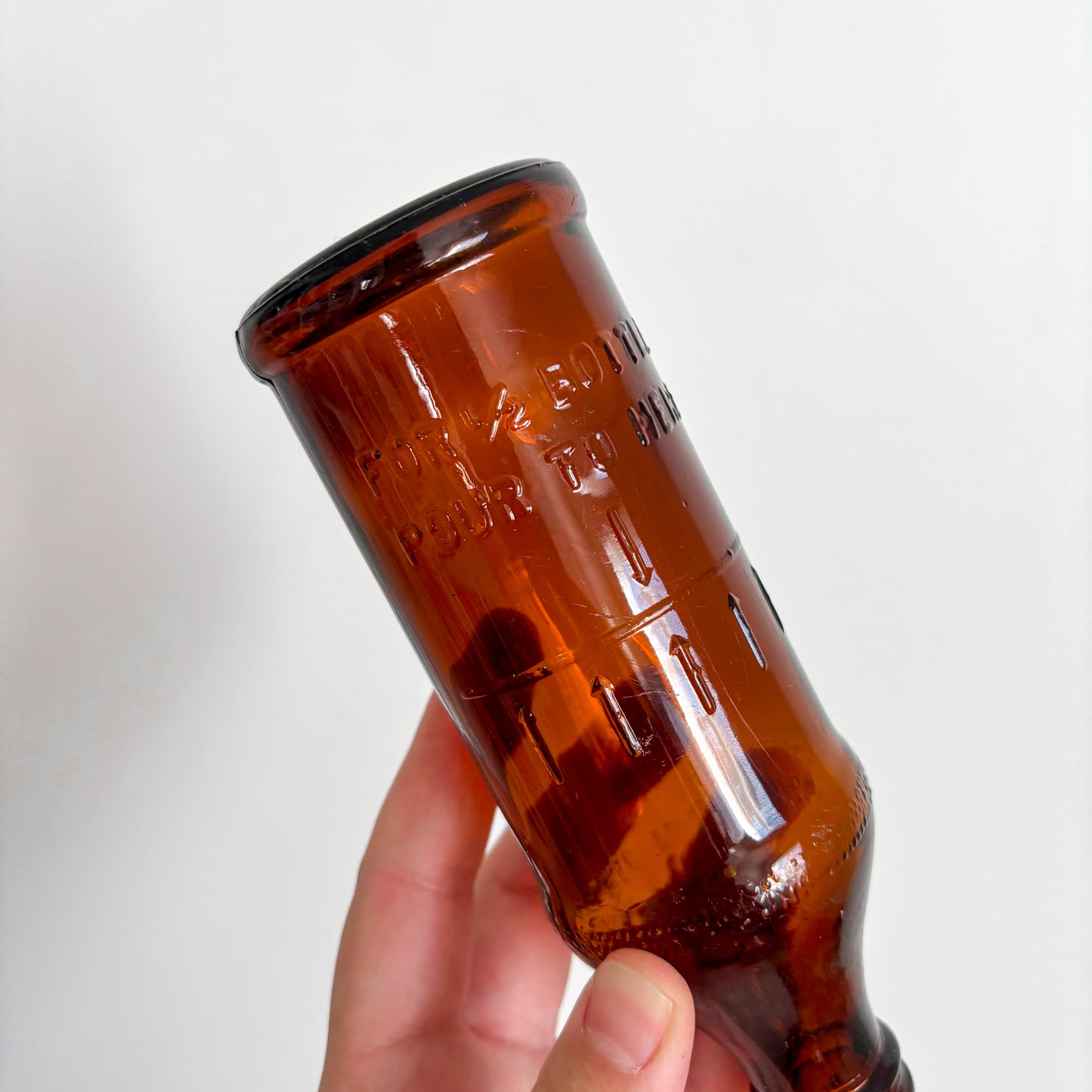 Apothecary Bottle - Certo Amber Brown Glass