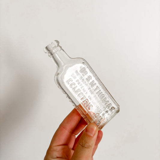 Apothecary Bottle - Dr. S.N. Thomas Eclectric Oil Bottle
