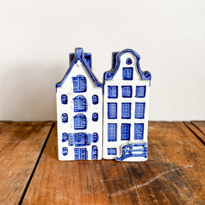 Delft Blue Amsterdam Canal Houses - Salt & Pepper Elesva Shaker Set