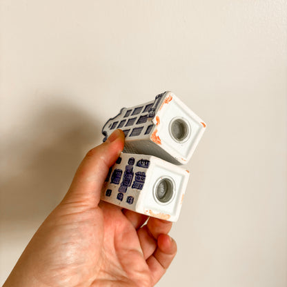 Delft Blue Amsterdam Canal Houses - Salt & Pepper Elesva Shaker Set