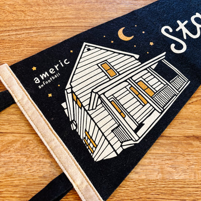 American Football Stay Home Felt Pennant by Oxford Pennant