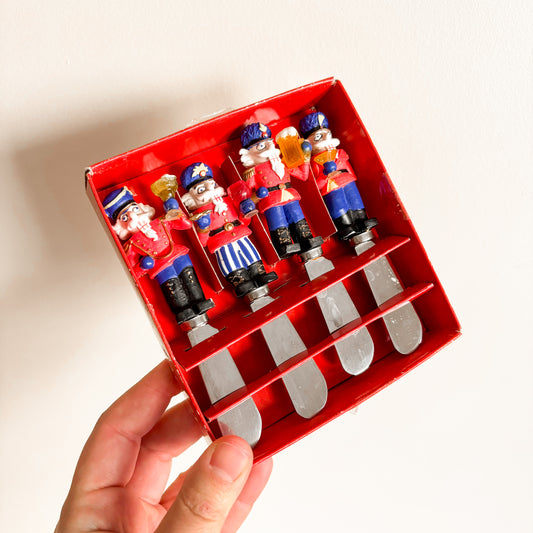 Holiday Kitchenware - Drinking Nutcrackers Butter Spreaders