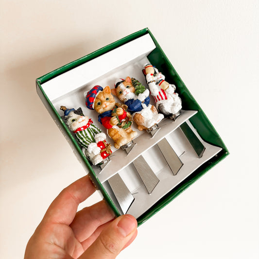 Holiday Kitchenware - Festive Cat Butter Spreaders