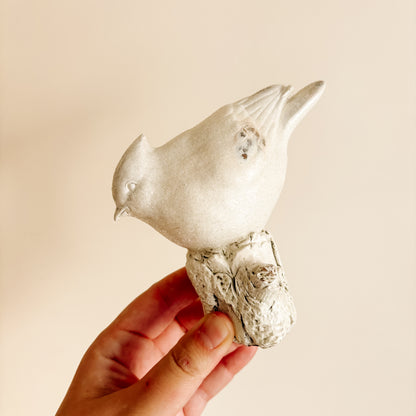 White Glitter Ceramic Birds (set of 2)