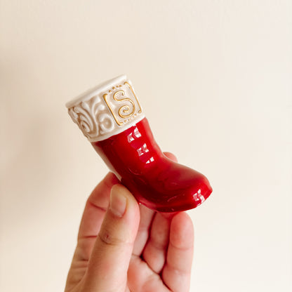 Salt & Pepper Shakers - Santa's Boots in Snow