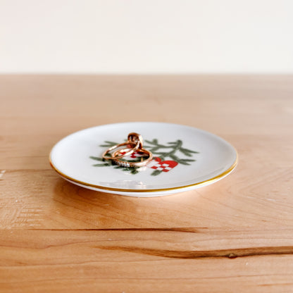 Bing & Grondahl Denmark Porcelain Plate with Festive Design