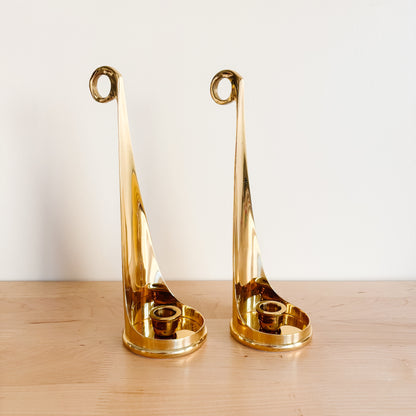 Partylite Hampton Brass Taper Candle Holders (set of 2)