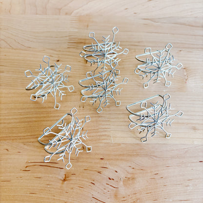 Holt Renfrew Wire Napkin Rings - Snowflakes 1 (set of 6)