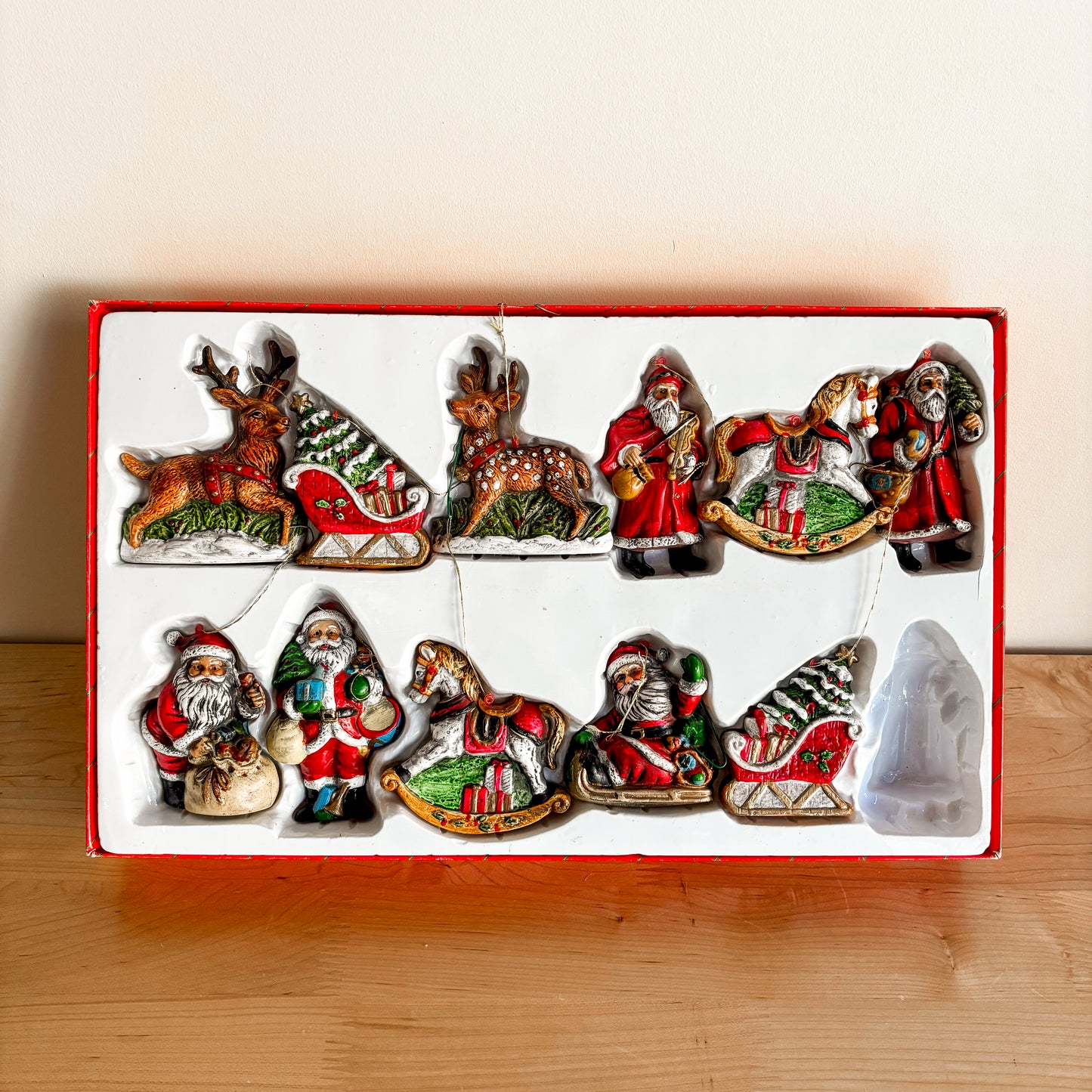 Ornament - Danson Decor Santa Claus and Sleighs (set of 11)
