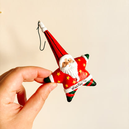 Ornament - Whistler BC Star Santa Claus