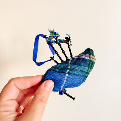 Ornament - Scottish Plaid Bagpipes