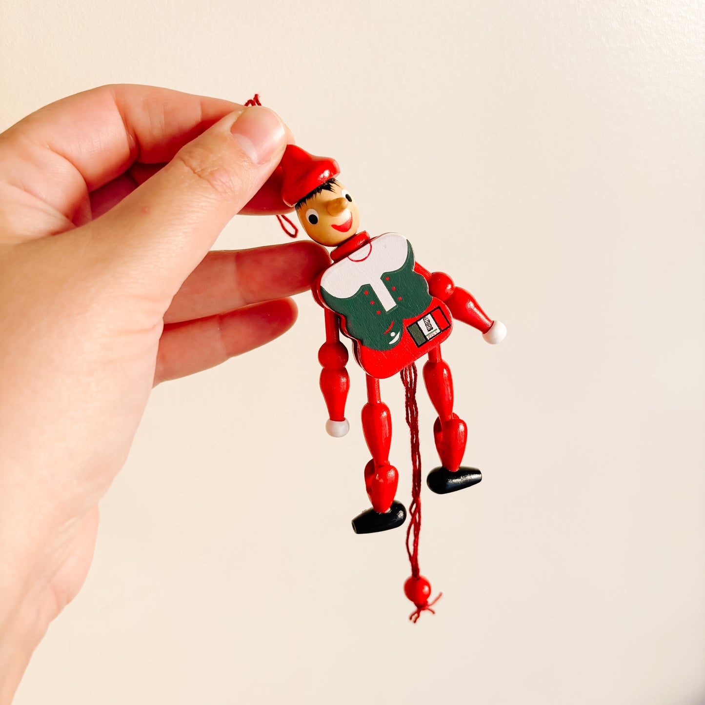Ornament - Hampelmann Pinocchio Jumping Jack Puppet