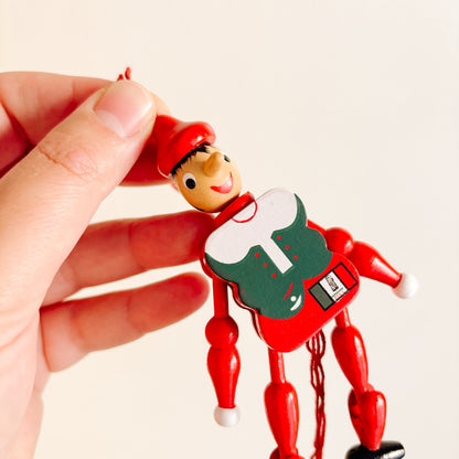 Ornament - Hampelmann Pinocchio Jumping Jack Puppet