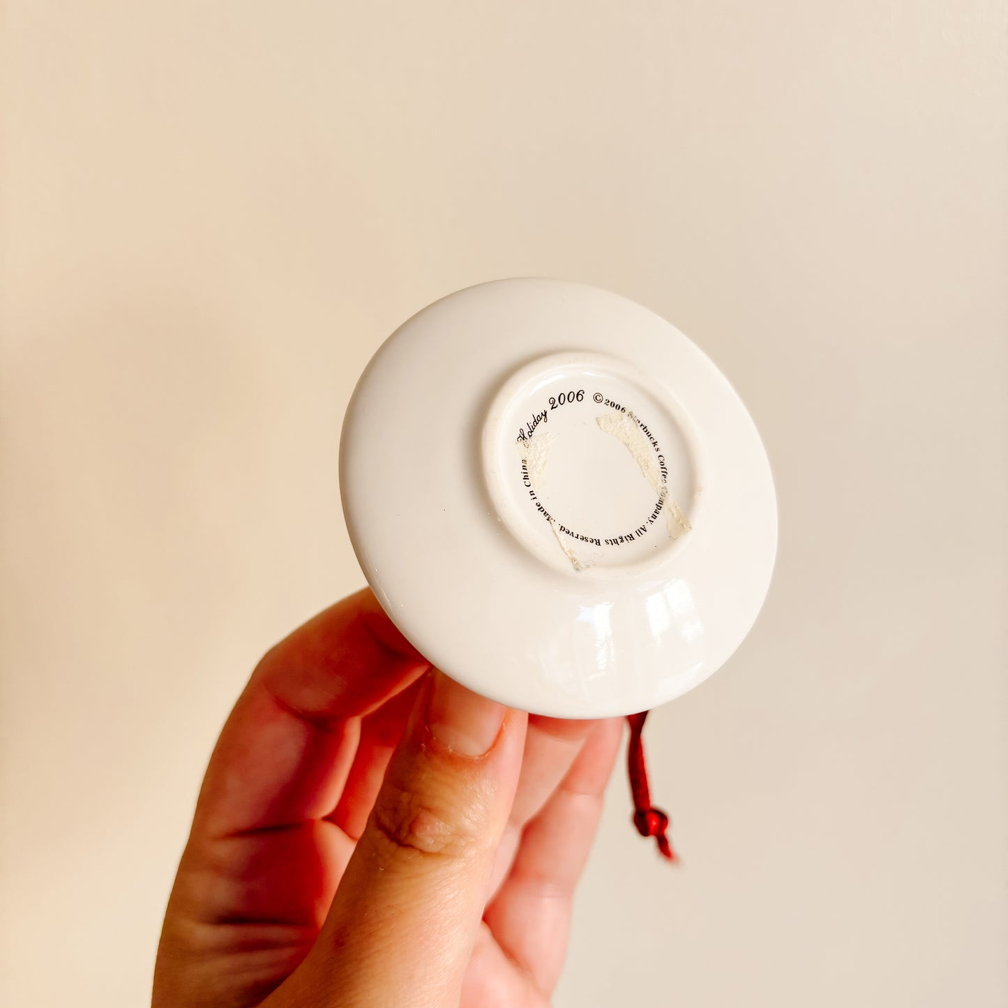 Ornament - Starbucks Holiday 2006 Mug and Saucer