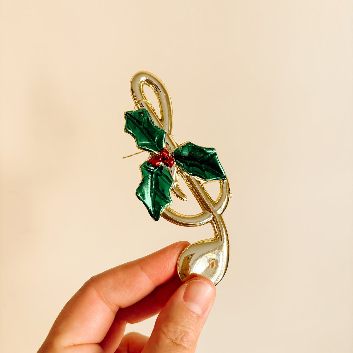 Ornament - Gold Music Notes and Saxophone (set of 4)