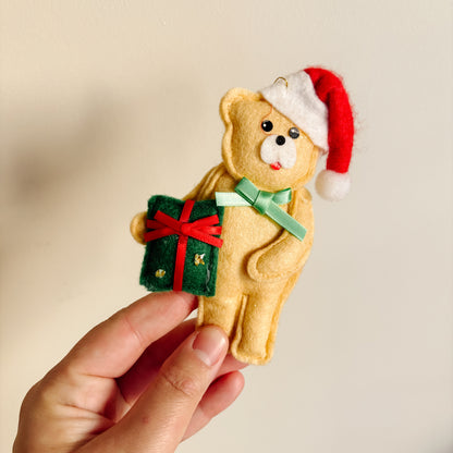 Ornament - Festive Felt Bears (set of 4)