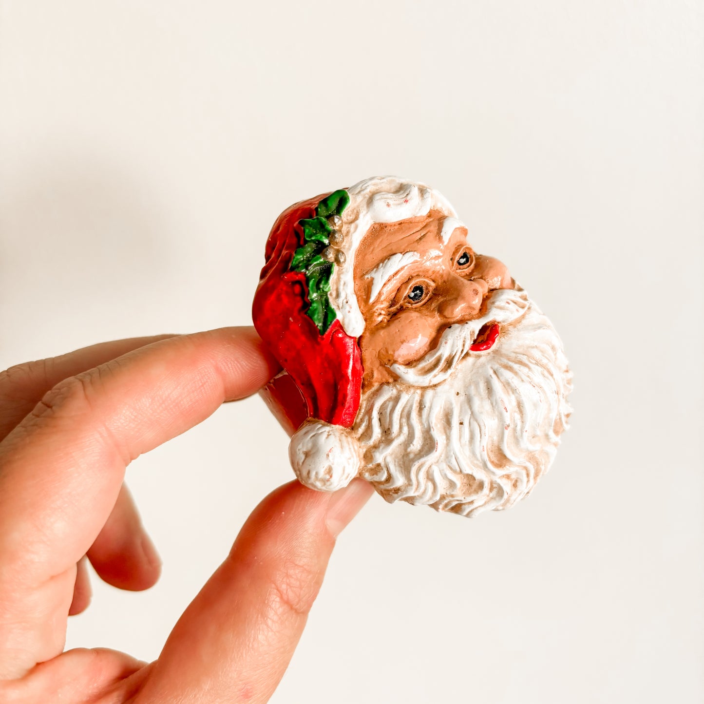 Vintage Kemp & Beatley Santa Claus Napkin Rings (set of 4)