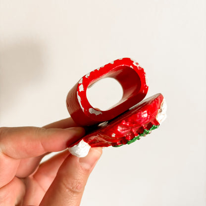 Vintage Kemp & Beatley Santa Claus Napkin Rings (set of 4)