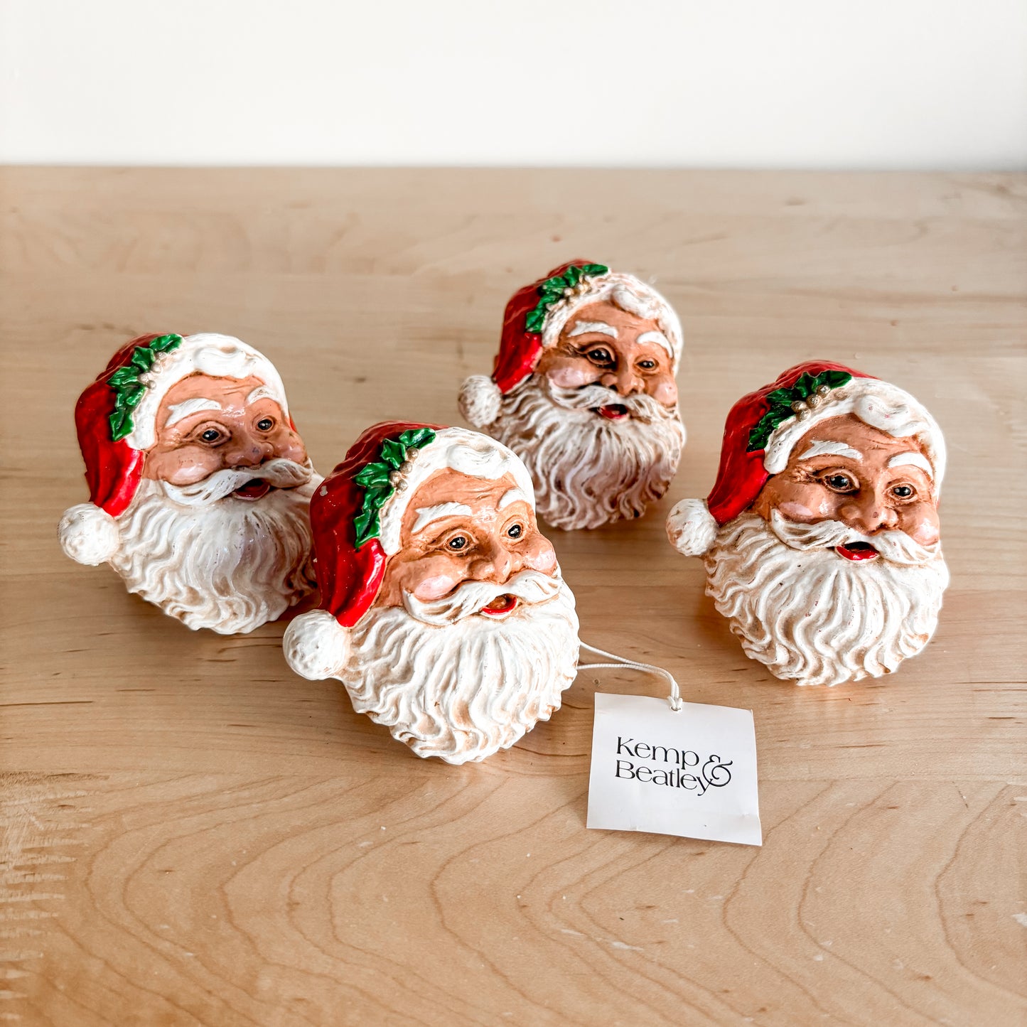 Vintage Kemp & Beatley Santa Claus Napkin Rings (set of 4)