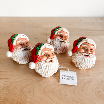 Vintage Kemp & Beatley Santa Claus Napkin Rings (set of 4)