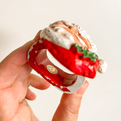 Vintage Kemp & Beatley Santa Claus Napkin Rings (set of 4)