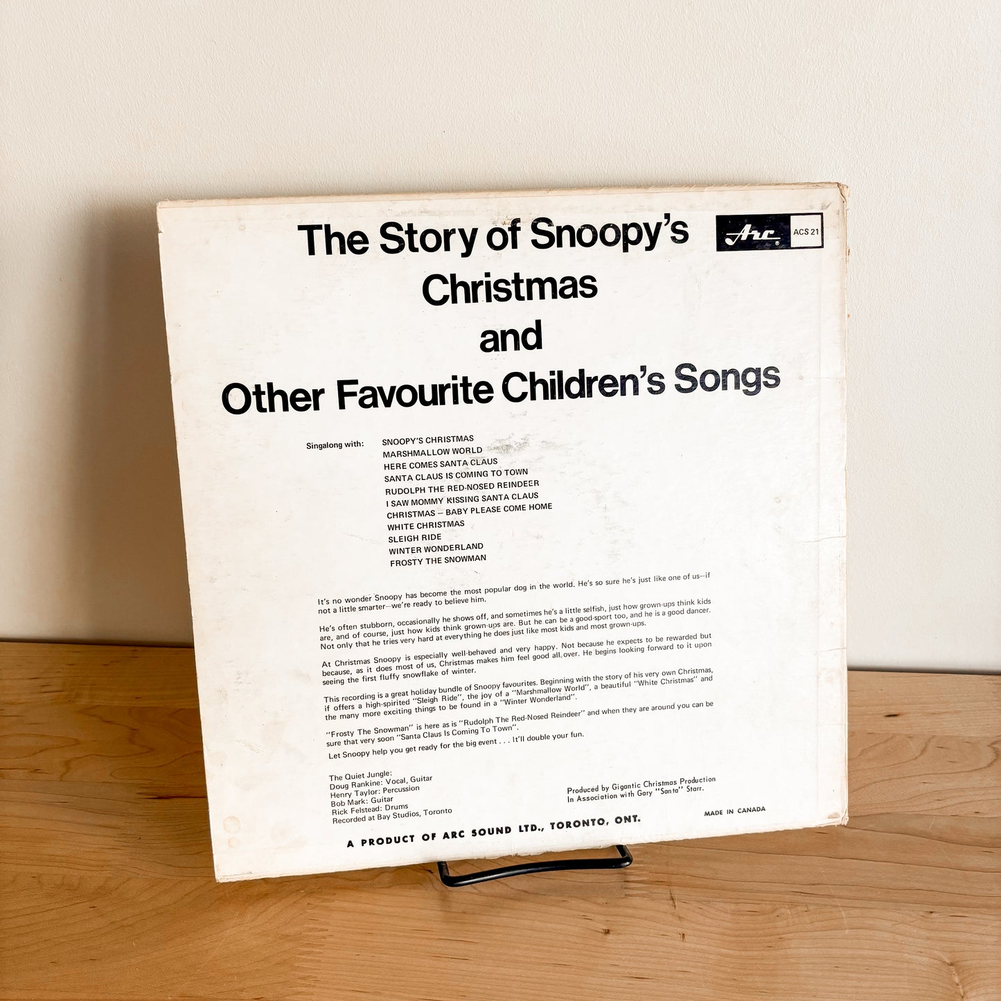 Holiday Record - The Story of Snoopy's Christmas (1968)