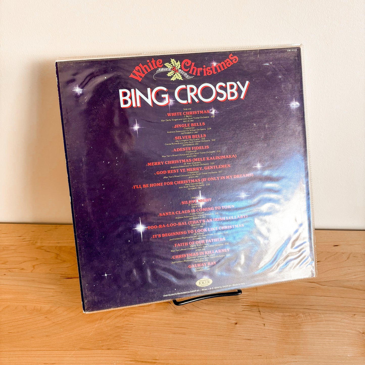 Holiday Record - Bing Crosby "White Christmas" (1984)