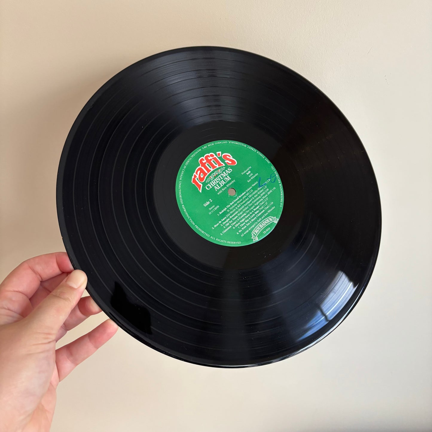 Holiday Record - Raffi's Christmas Album (1983)