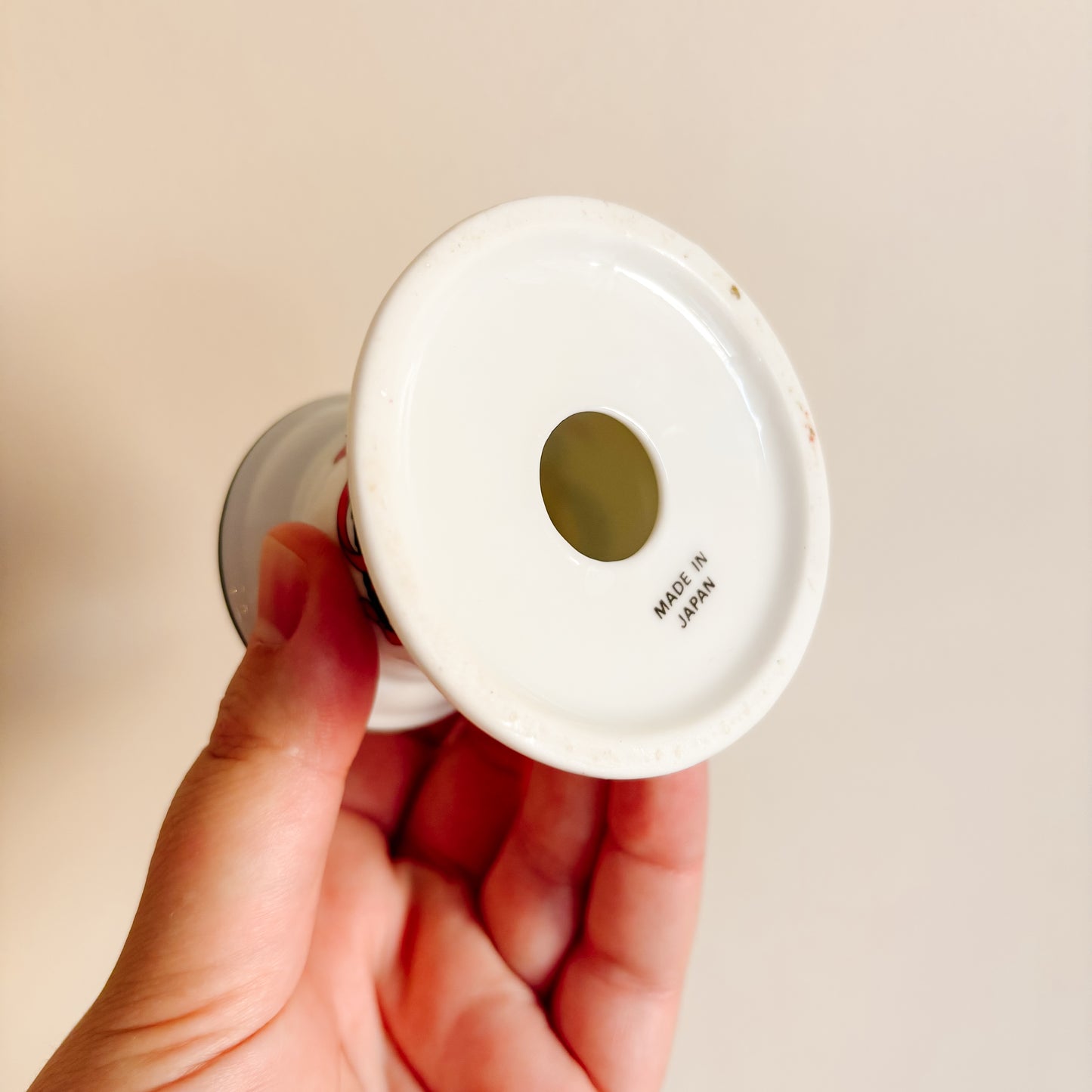 Christmas Garland Porcelain Taper Candle Holders (set of 2)