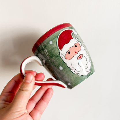 Holiday Mug - Santa & Candy Canes (set of 2)